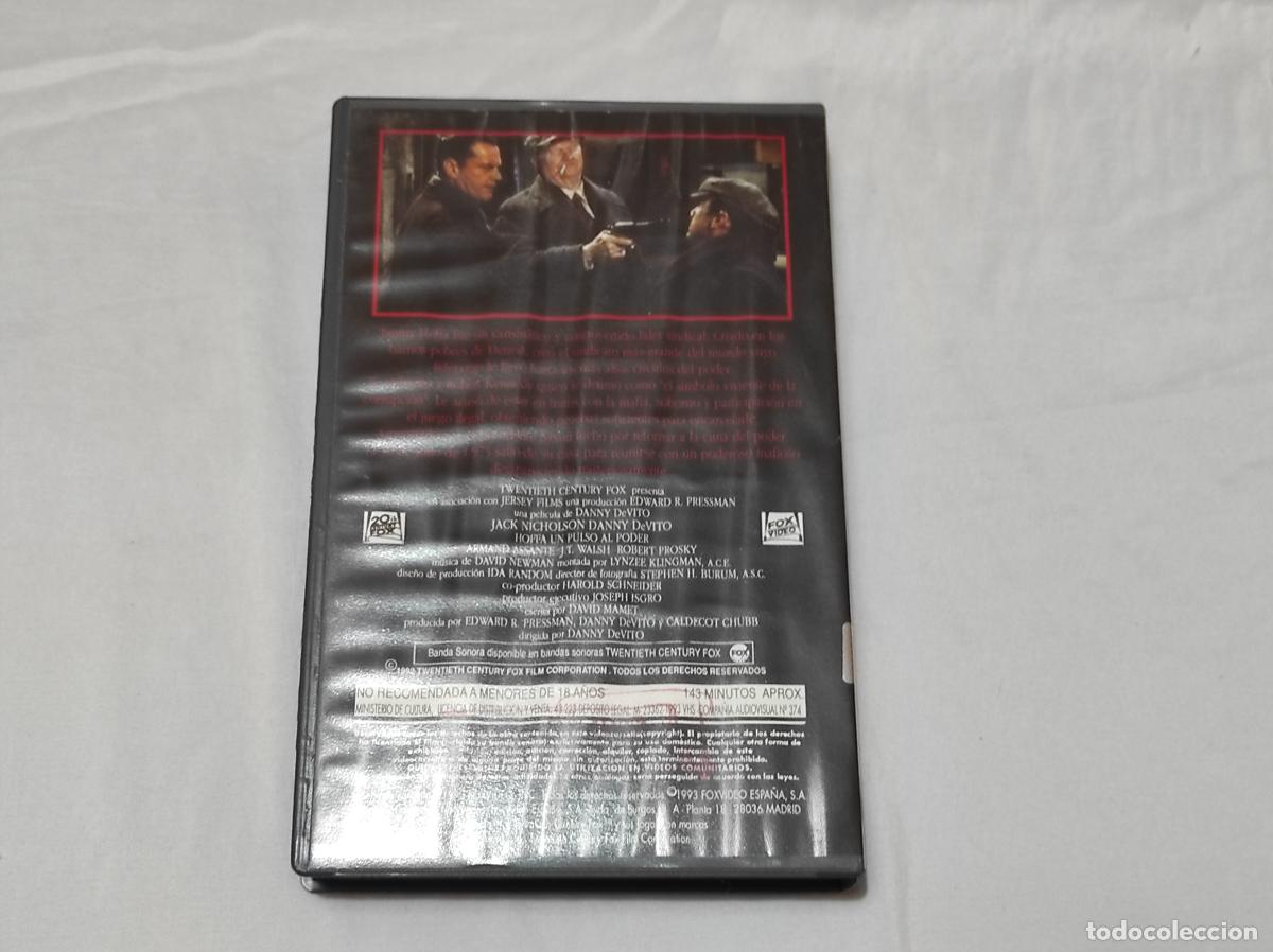 Cine: PELICULA VHS HOFFA UN PULSO AL PODER A&Ntilde;O 1993 - Foto 4