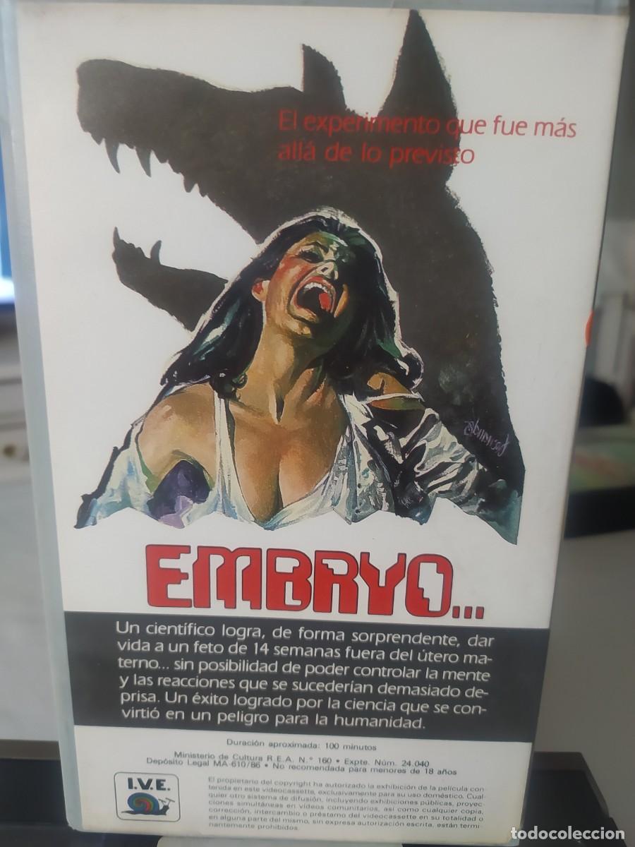 Cine: EMBRYO. VHS ORIGINAL - Foto 2