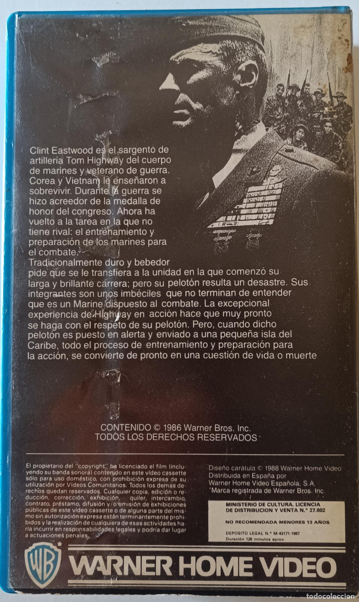 Cine: VHS EL SARGENTO DE HIERRO - Foto 2