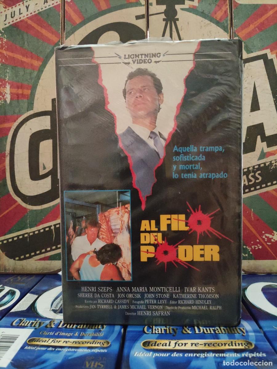 Cine: LN 15 VHS CG &rdquo;Precintada&rdquo; Al filo del poder - Henri Szeps, Anna Mar&iacute;a Monticelli