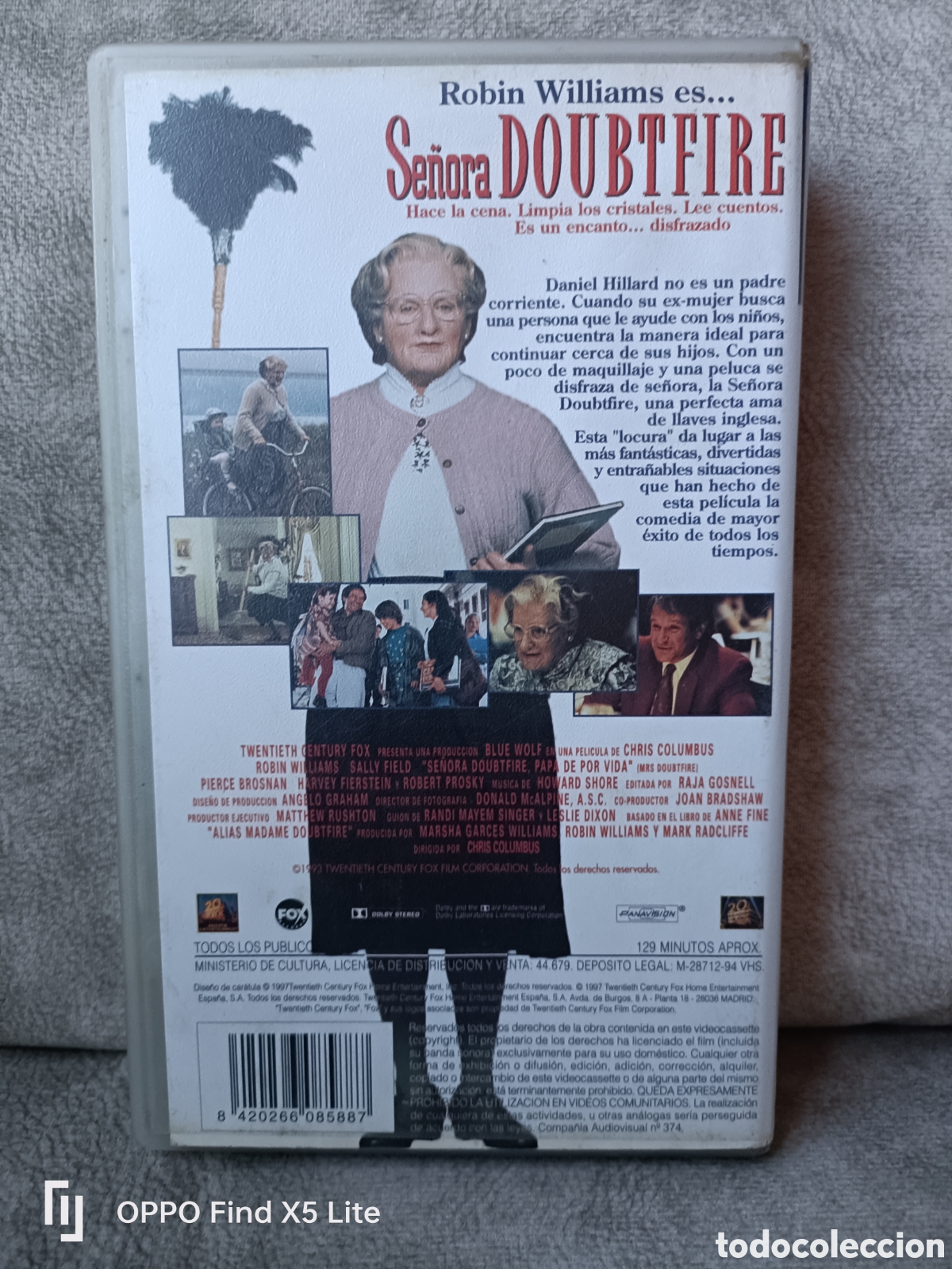 Cine: VHS Se&ntilde;ora Doubtfire -Robin William- - Foto 2