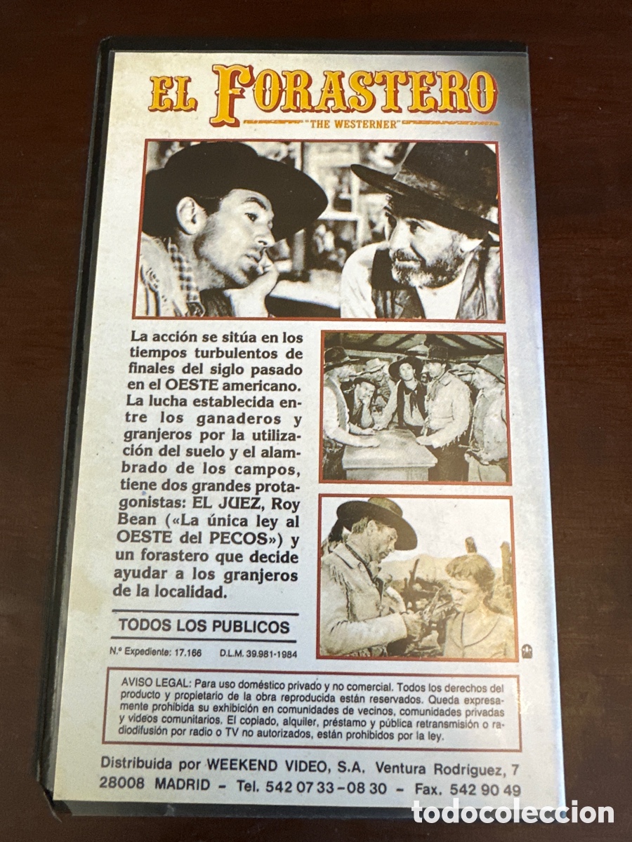 Cine: EL FORASTERO - GARY COOPER - VHS - Foto 2
