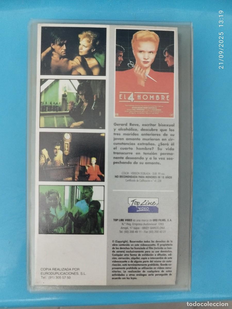 Cine: VHS El Cuarto Hombre (Instinto B&aacute;sico) - Foto 2