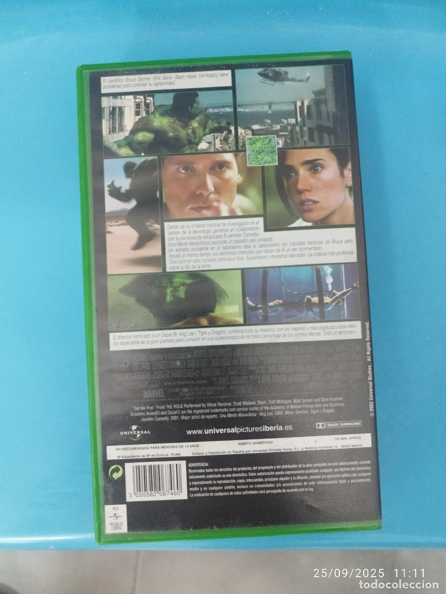 Cine: VHS Hulk (Espa&ntilde;ol) MARVEL - Foto 2