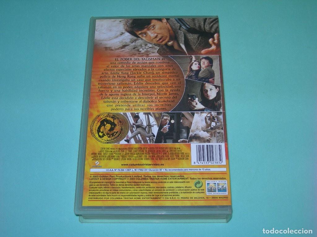 Cine: PEL&Iacute;CULA VHS EL PODER DEL TALISM&Aacute;N - JACKIE CHAN - LEE EVANS - - Foto 2