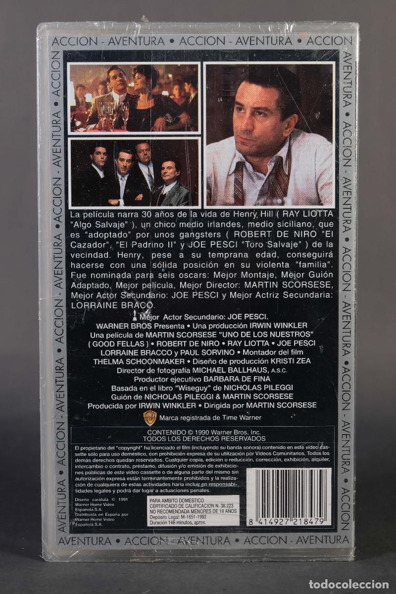 Cine: Cinta VHS - Uno de los nuestros - Precintada - Foto 2