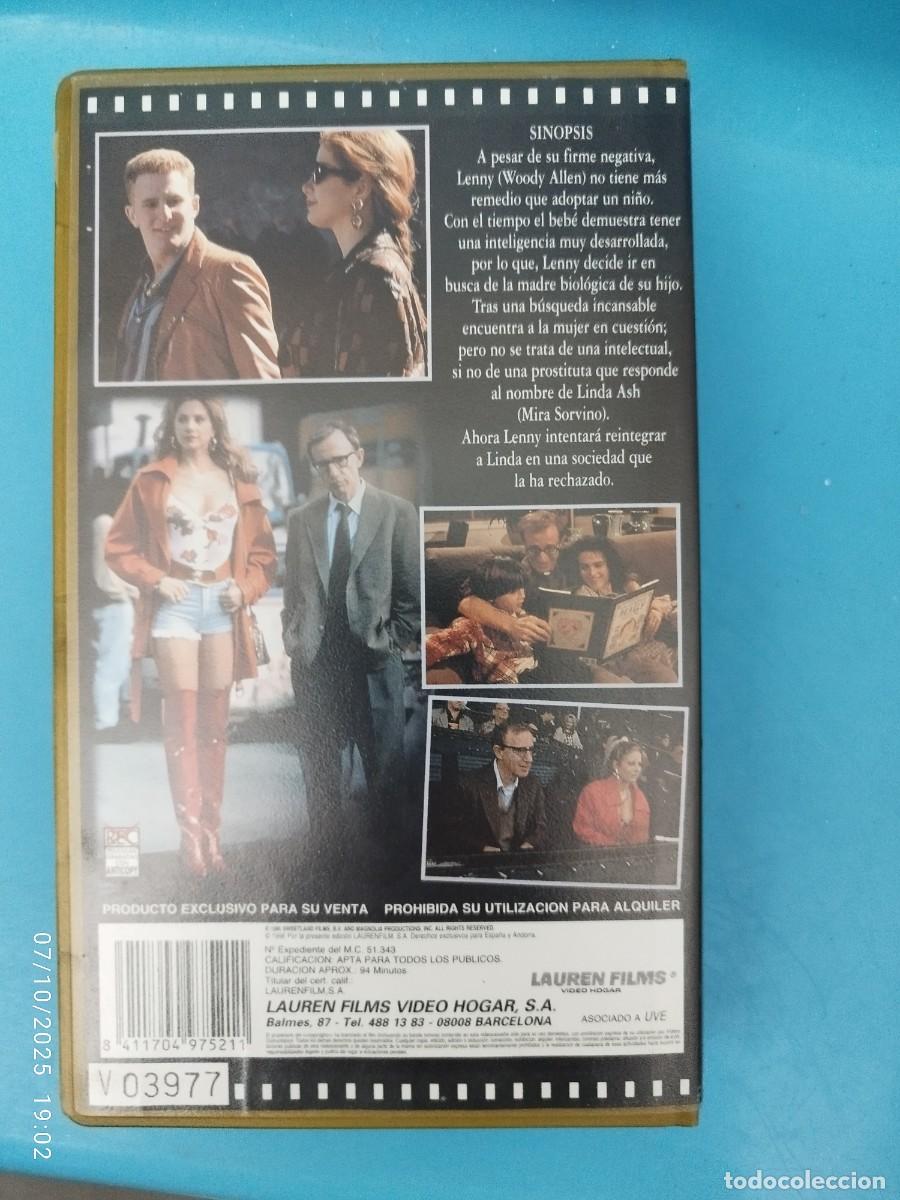 Cine: VHS Poderosa Afrodita Comedia Woody Allen - Foto 2