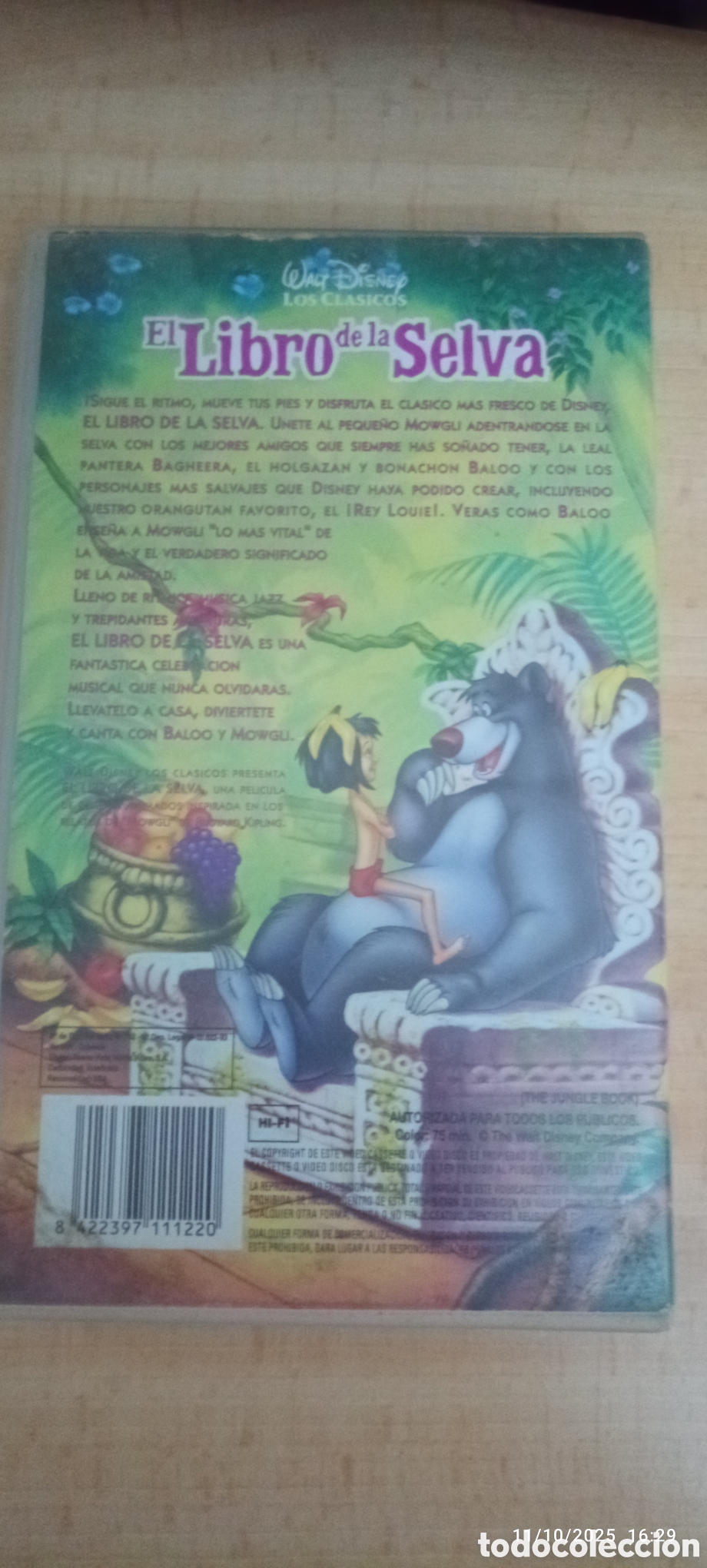 Cine: VHS EL LIBRO DE LA SELVA ORIGINAL - Foto 2