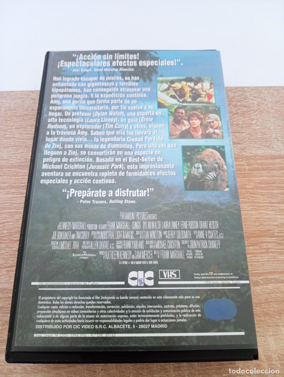 Cine: Congo vhs pel&iacute;cula vhs - Foto 2