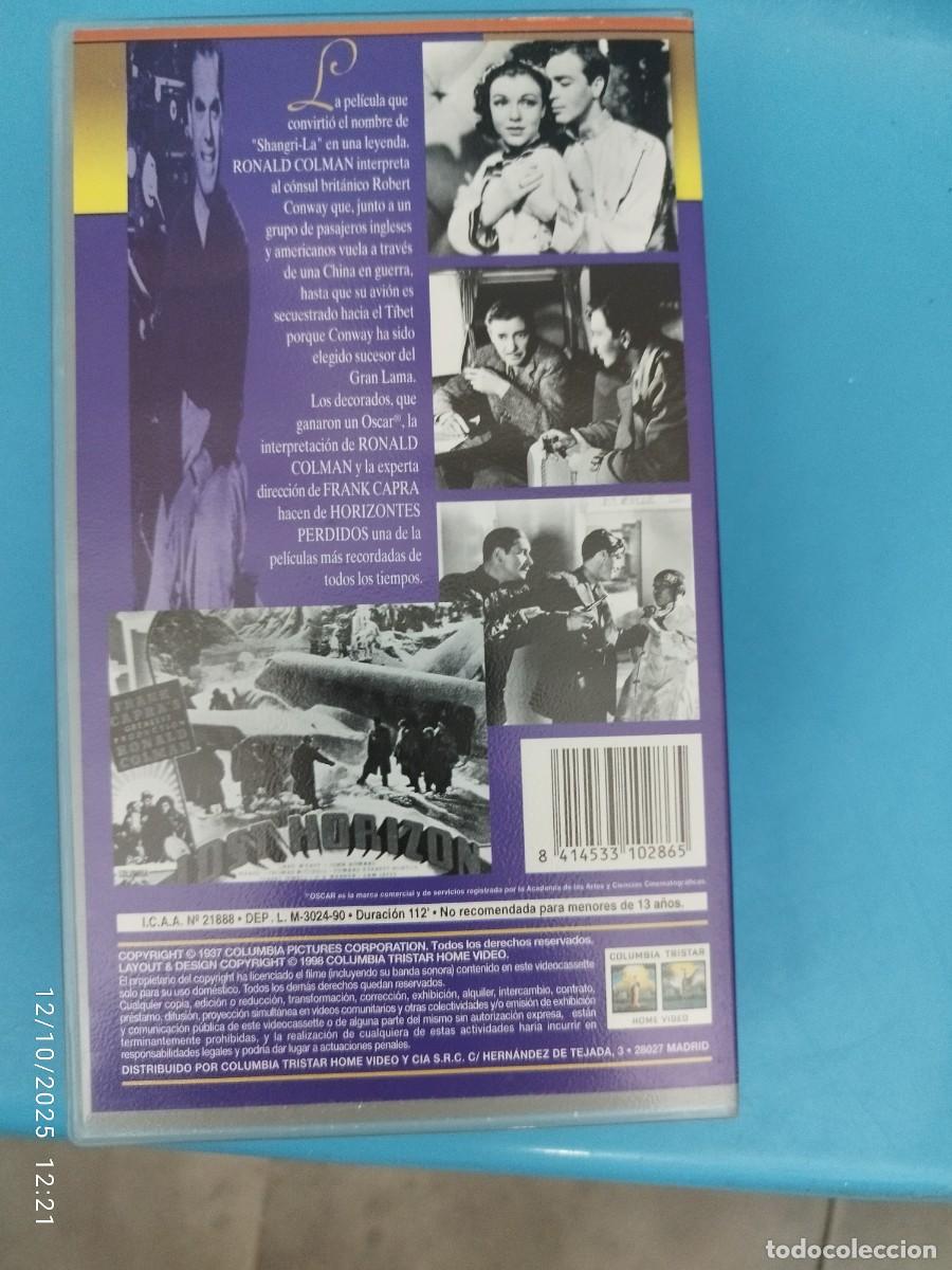 Cine: VHS Horizontes Perdidos (Frank Capra) - Foto 2