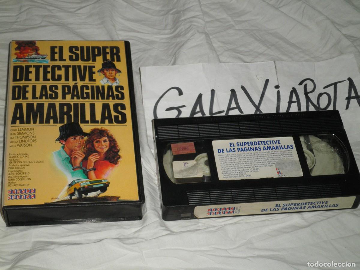 Cin&eacute;ma: El superdetective de las p&aacute;ginas amarillas. Pelicula en video VHS