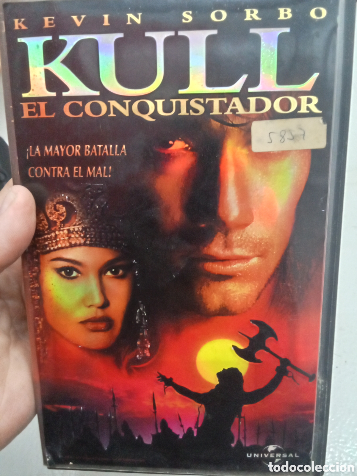 Cine: VHS Kull el conquistador - car&aacute;tula hologr&aacute;fica