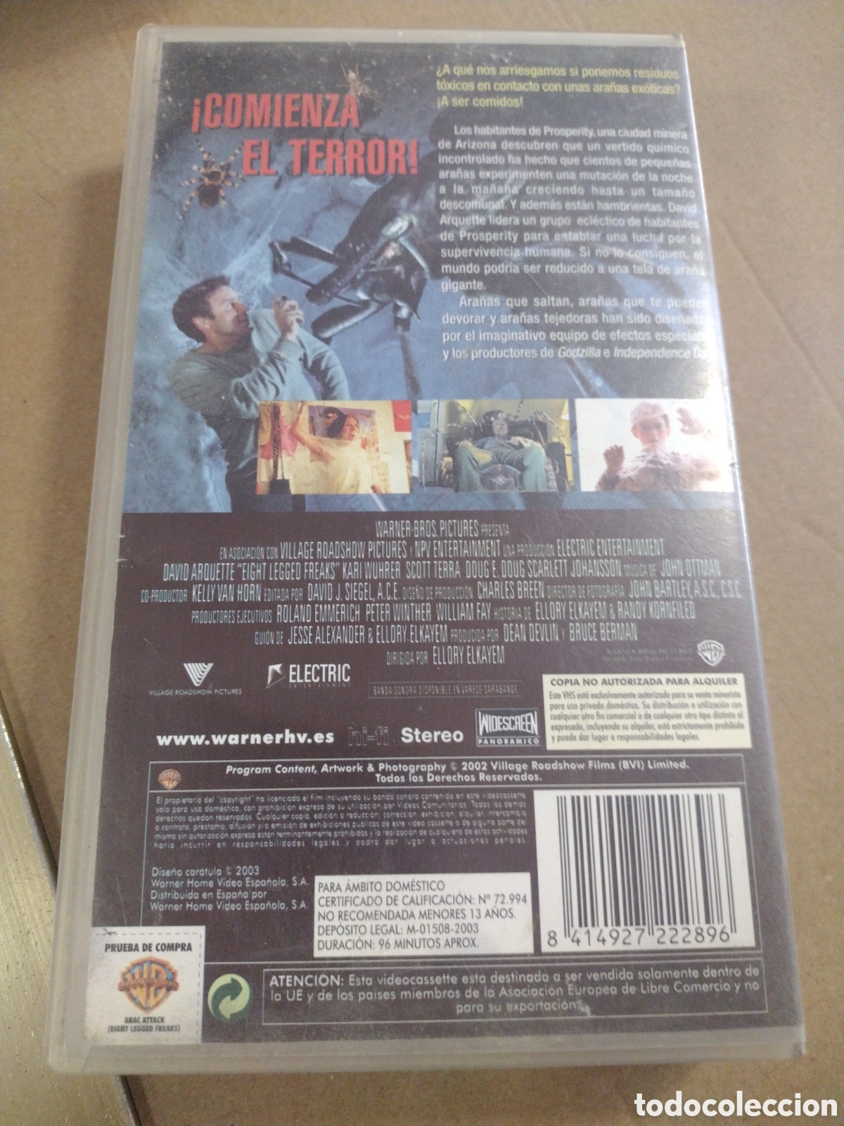 Cine: ARAC ATTACK. Terror. VHS. - Foto 2