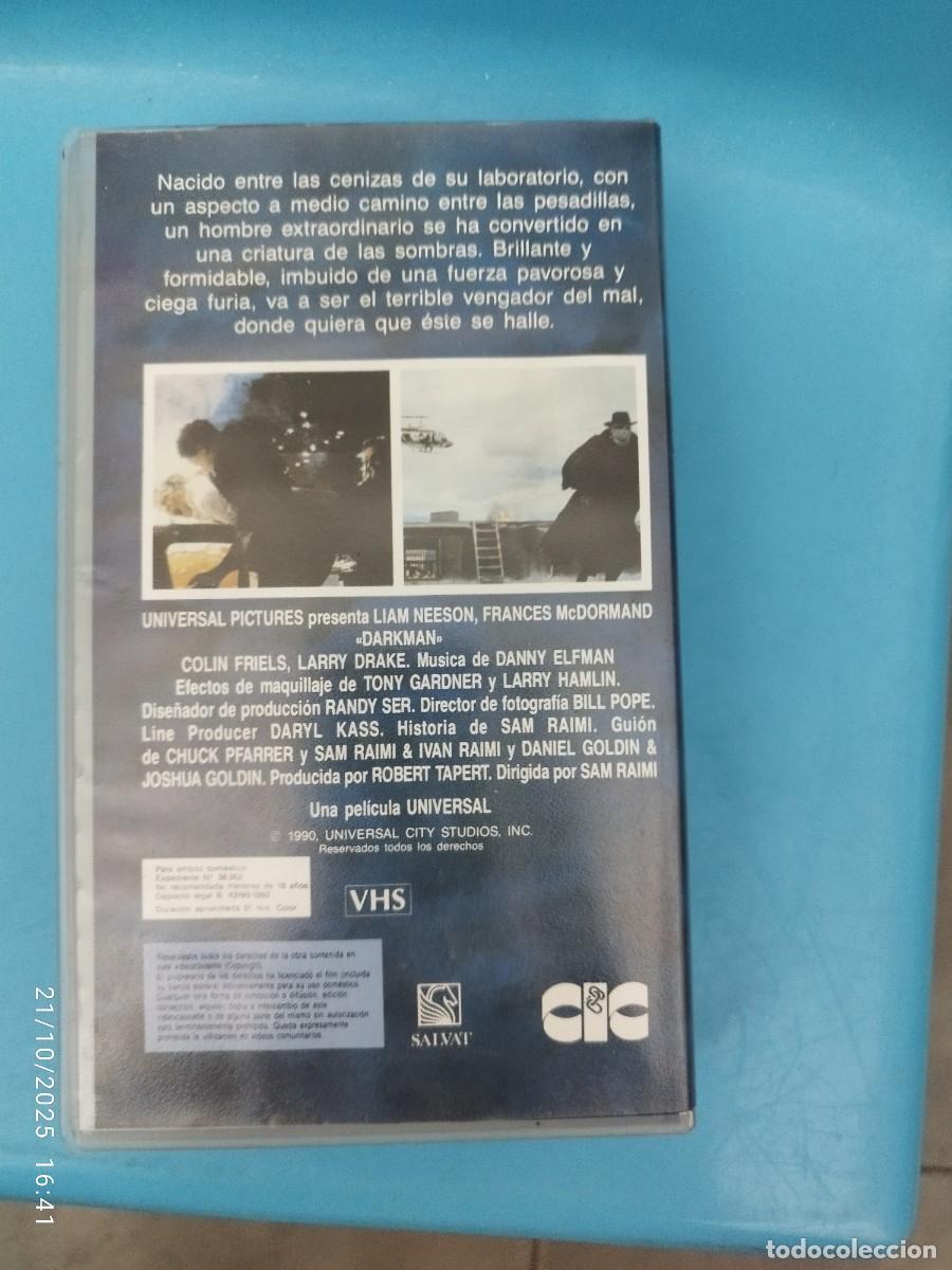Cine: VHS Darkman (Espa&ntilde;ol) - Foto 2