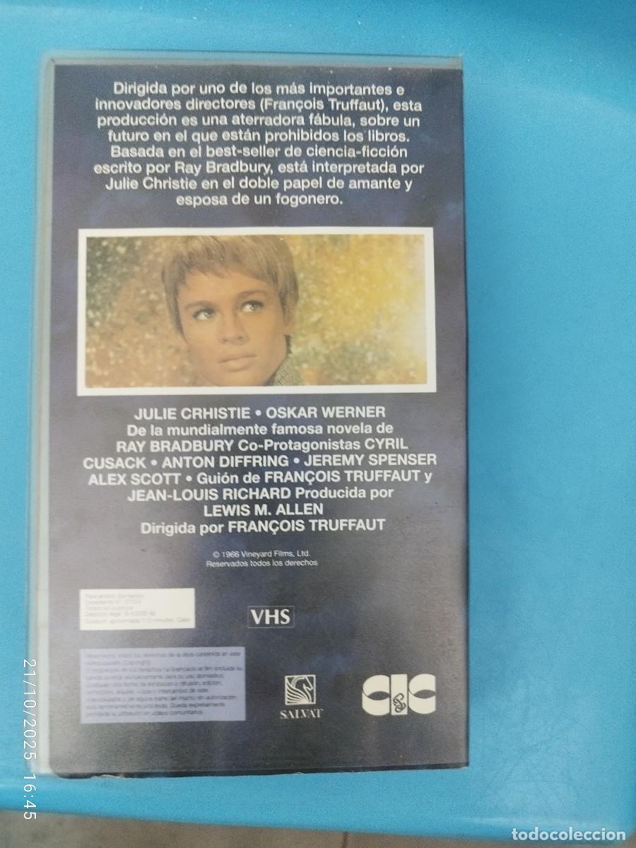 Cine: Fahrenheit 451 VHS (Espa&ntilde;ol) - Foto 2