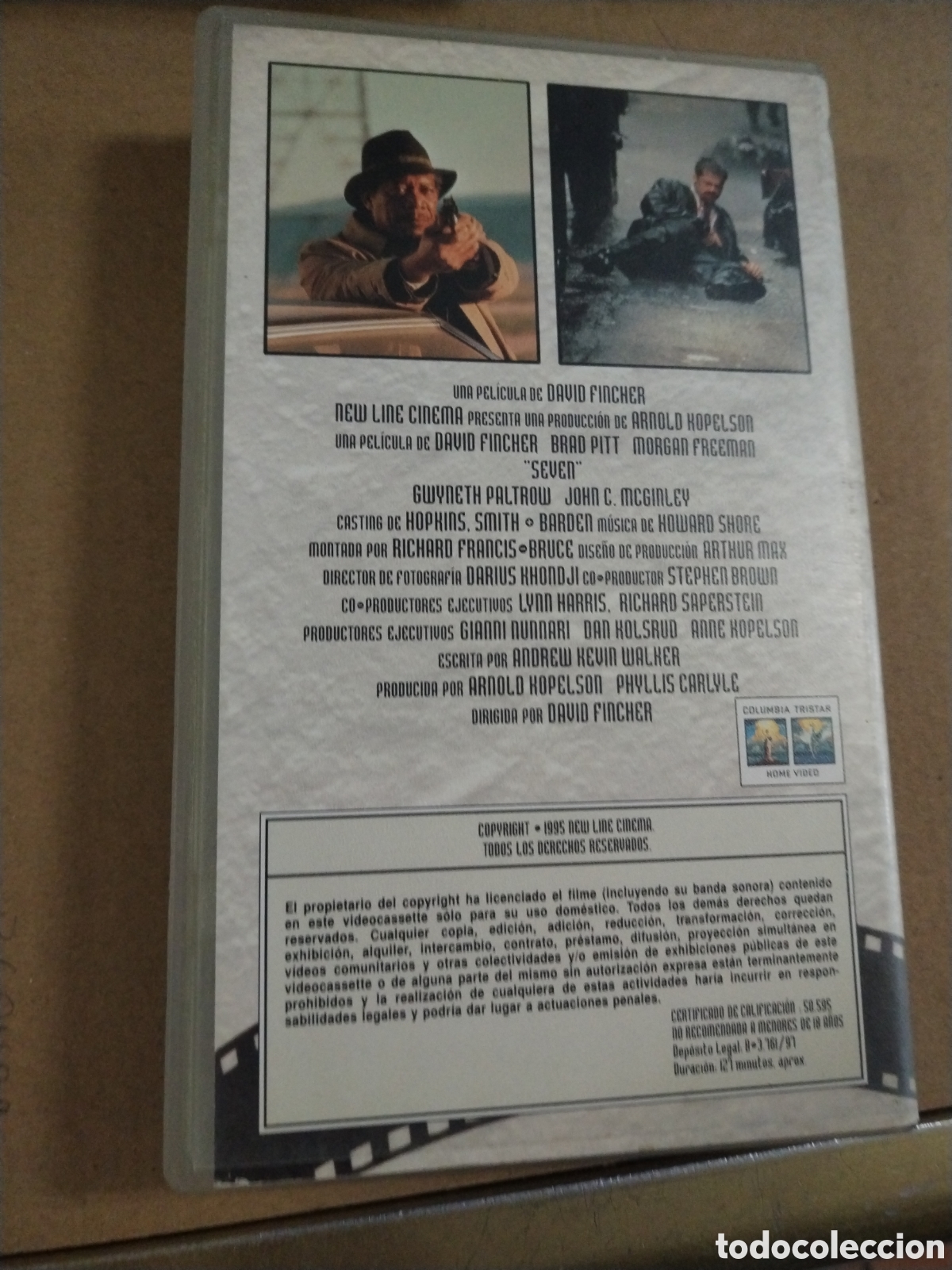 Cine: Seven. Brad Pitt. VHS - Foto 2
