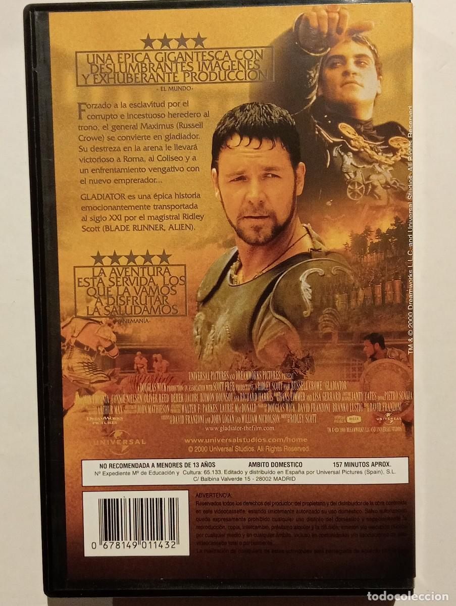 Cine: VHS PEL&Iacute;CULA Gladiator - Foto 2
