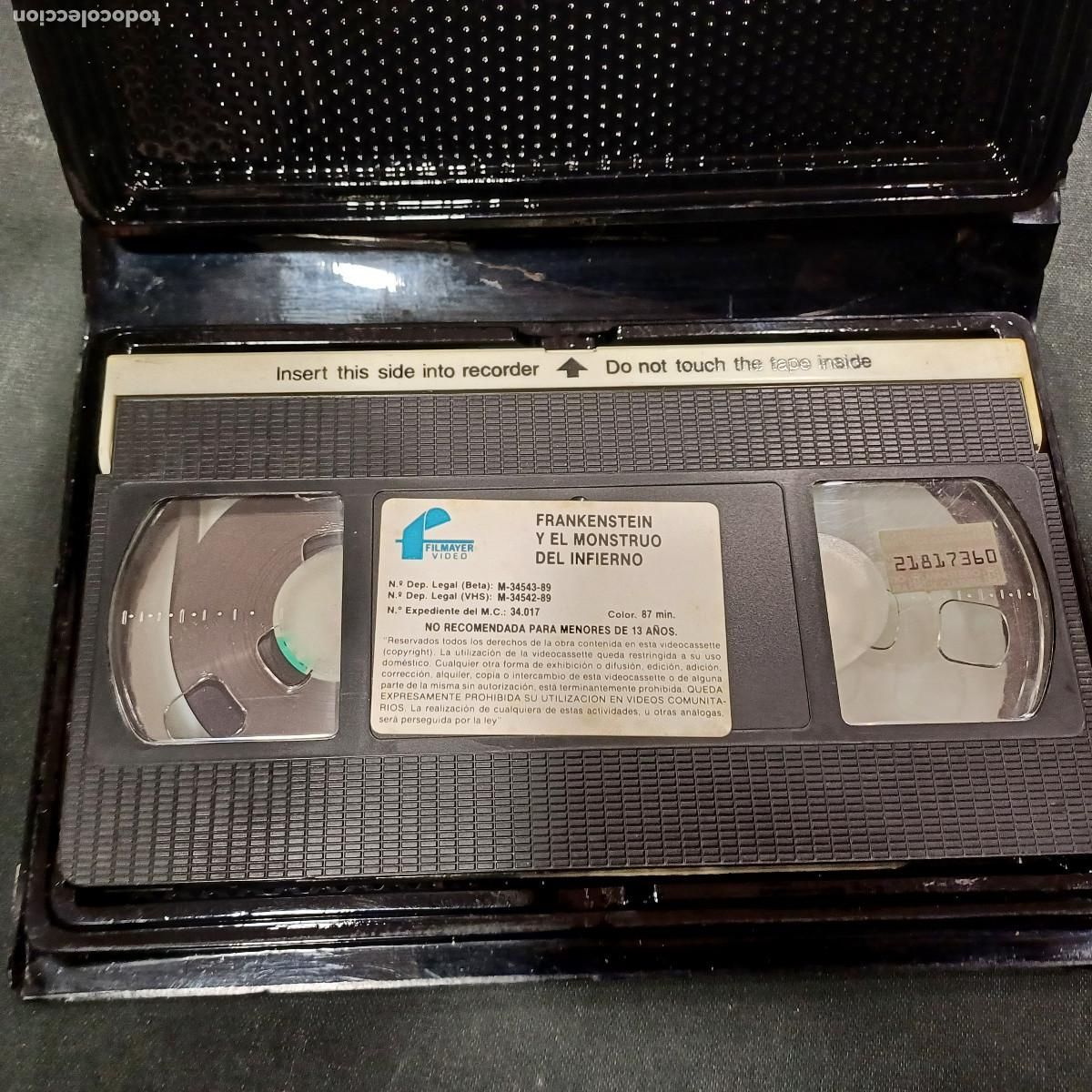 Cine: FRANKENSTEIN Y EL MONSTRUO DEL INFIERNO/PETER CUSHING/VHS. - Foto 2
