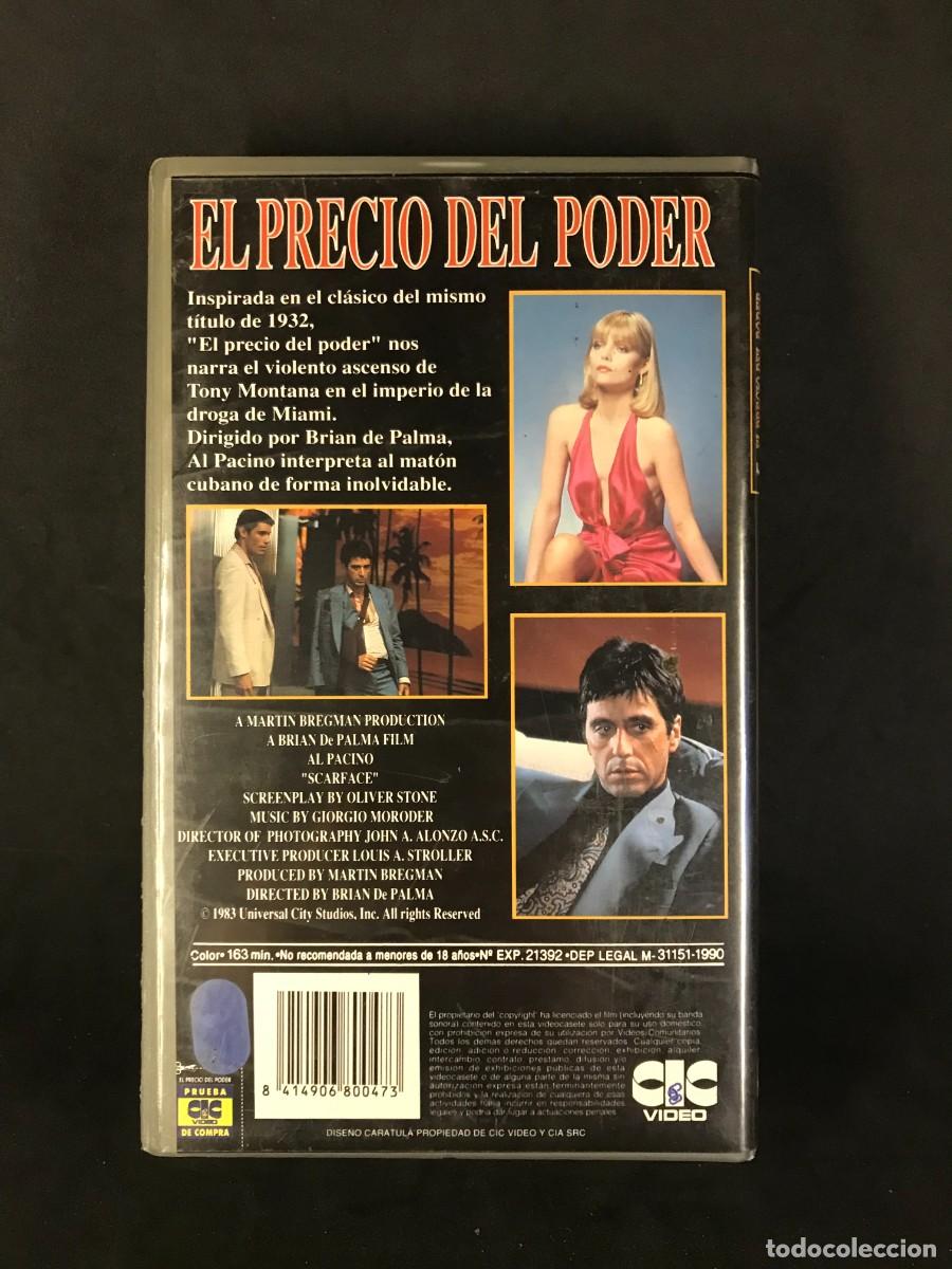 Cine: El Precio del Poder - VHS - Universal - Foto 2
