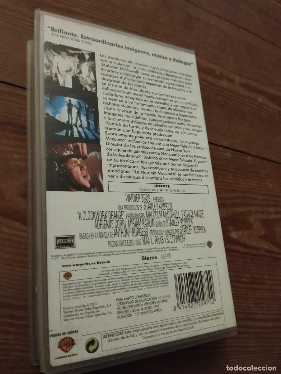 Cine: VHS La naranja mecanica - Foto 2