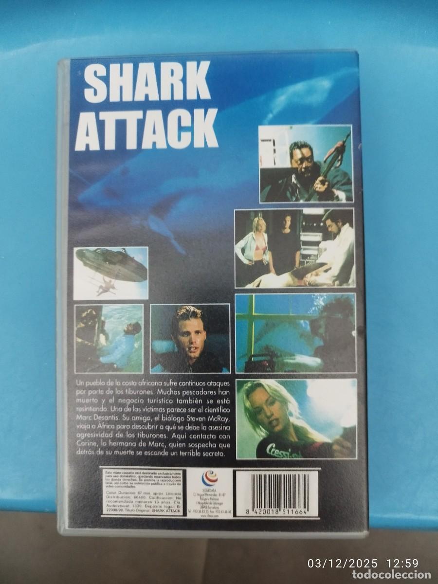 Cine: VHS Shark Attack (Terror) 1edicion - Foto 2