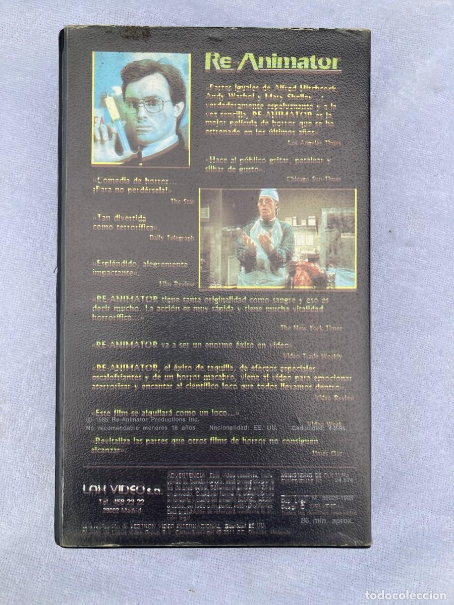 Cine: RE-ANIMATOR / STUART GORDON / VHS - Foto 2