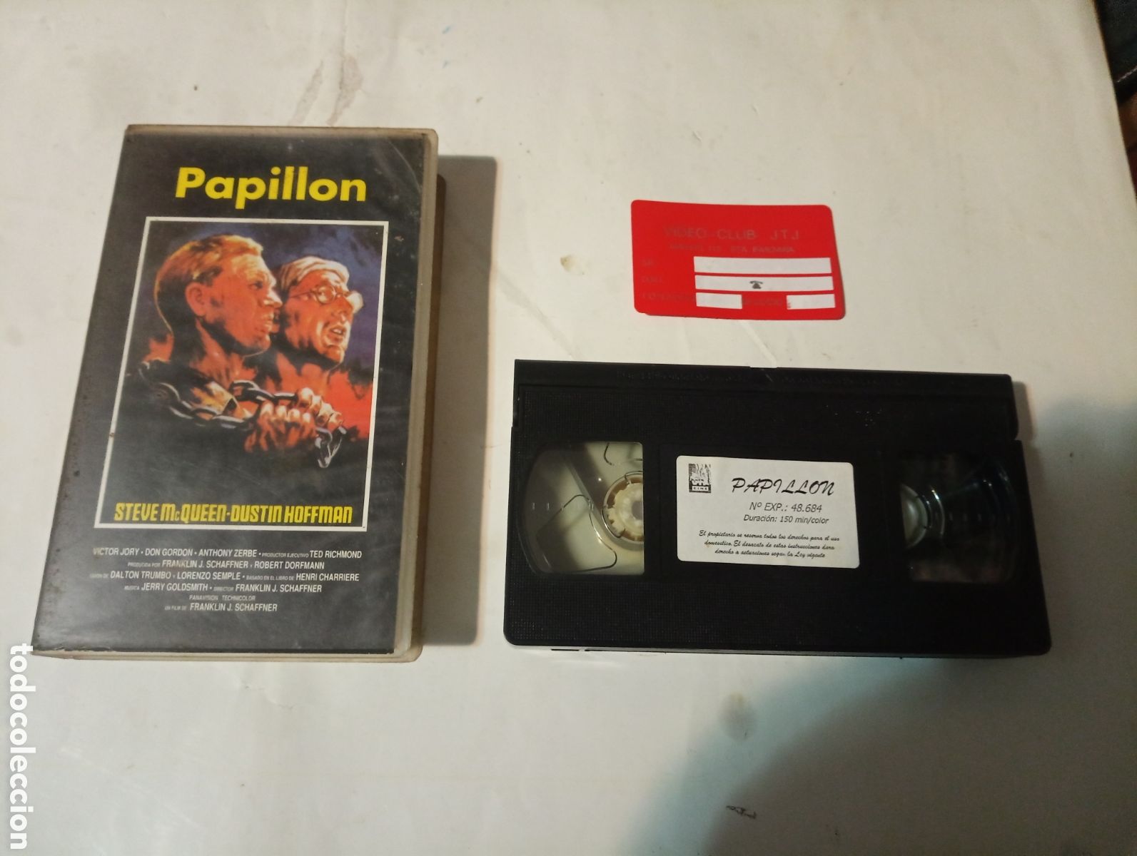 Cine: VHS PAPILLON Steve McQueen - Foto 1
