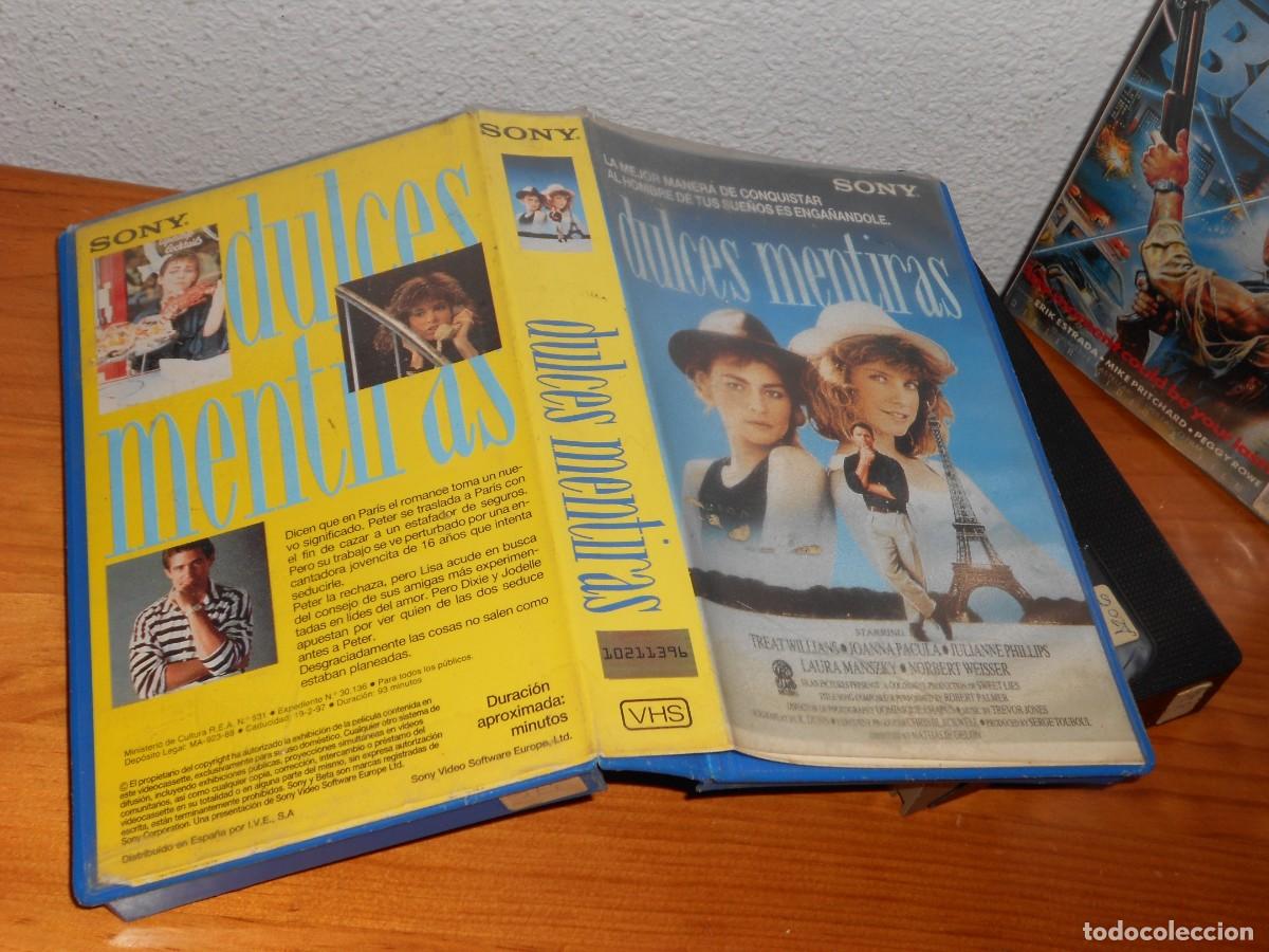 Cine: Dulces mentiras. Pelicula en video VHS - Foto 2