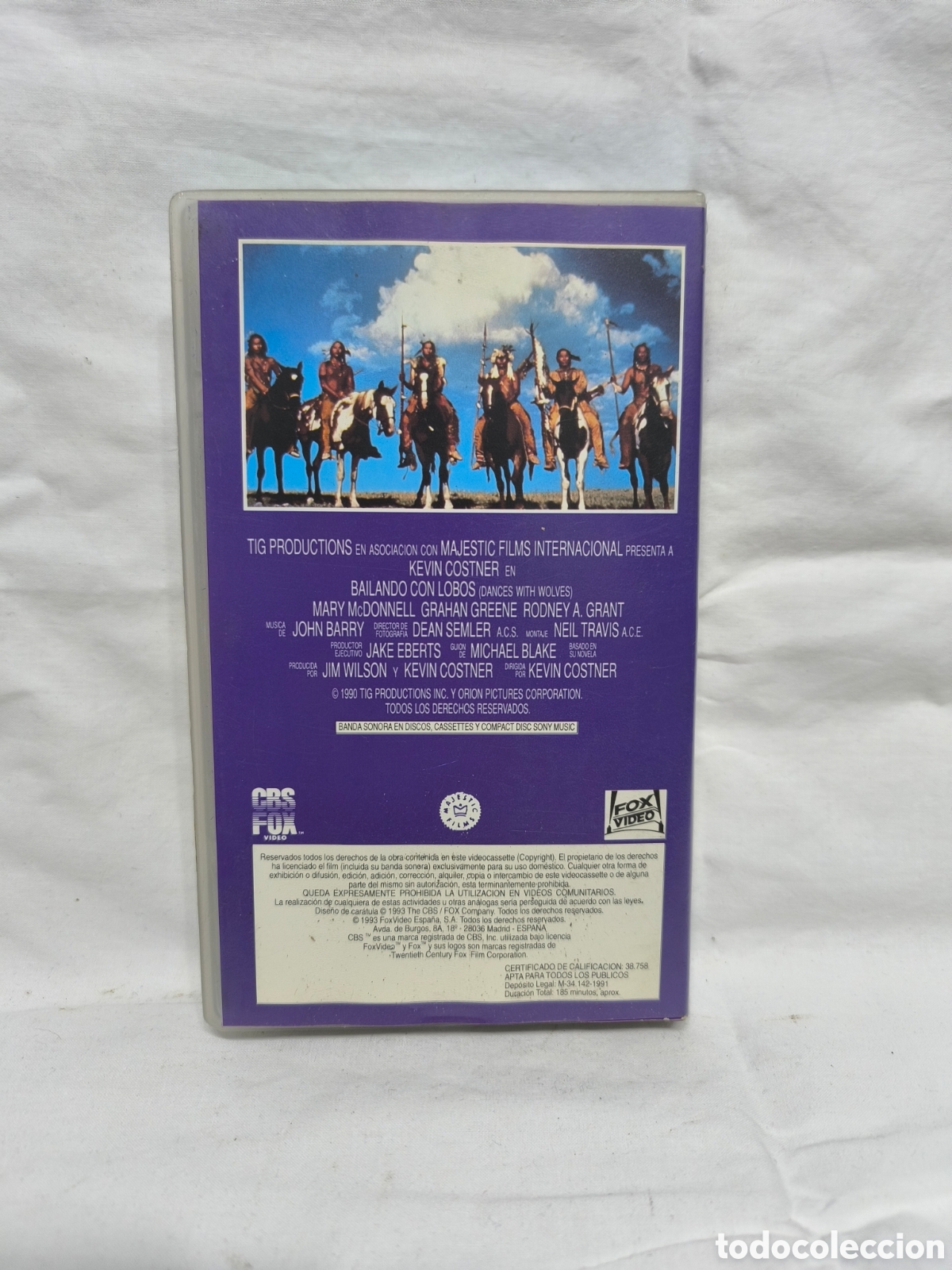 Cine: Bailando con lobos VHS - Foto 3