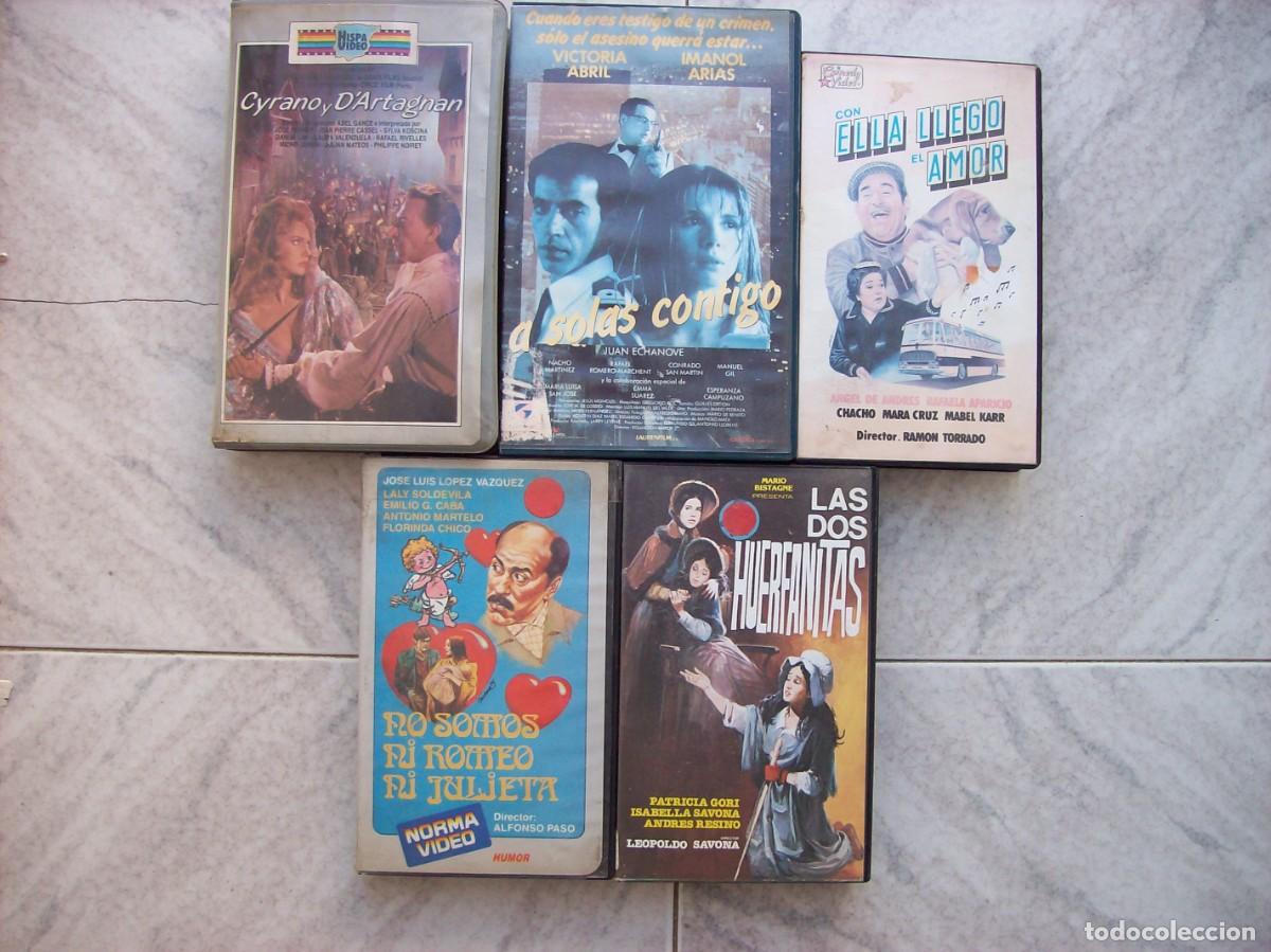 Cine: LOTE 5 TITULOS VHS NO SOMOS NI ROMEO NI JULIETA A SOLAS CONTIGO