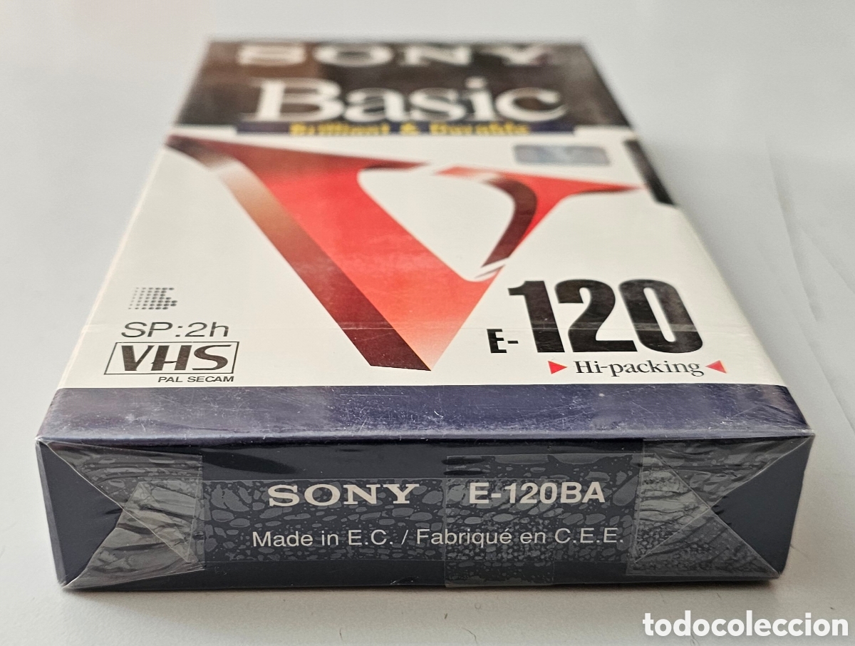 Cine: VHS SONY BASIC E-120 CINTA VIRGEN PRECINTADA NUEVA - Foto 4