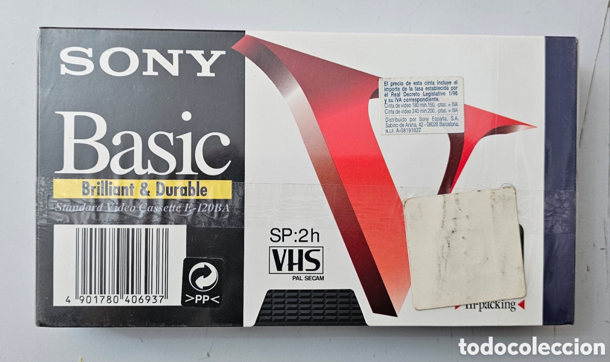Cine: VHS SONY BASIC E-120 CINTA VIRGEN PRECINTADA NUEVA - Foto 5