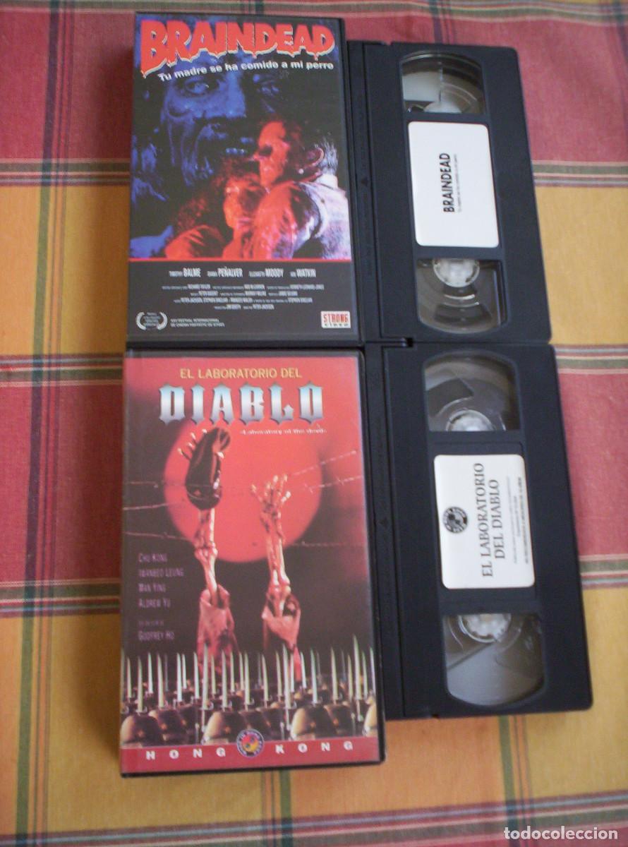 Cine: Pack 2 vhs gore ( El laboratorio del diablo // Braindead )