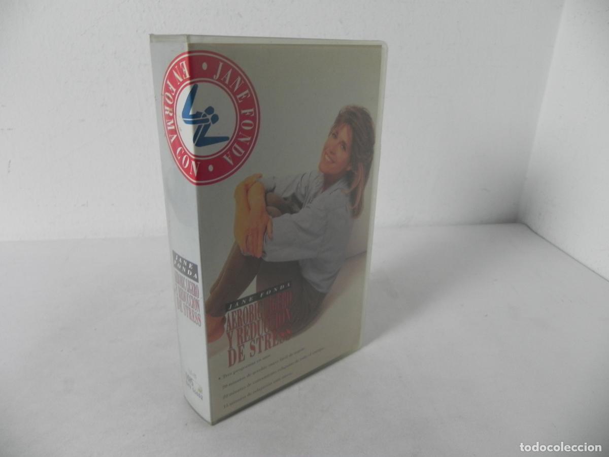 Cine: VHS AEROBIC LIGERO Y REDUCCI&Oacute;N DE STRESS (JANE FONDA) WARNER HOME VIDEO-1991