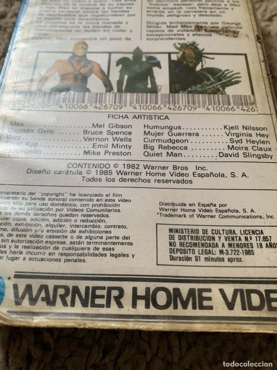 Cine: VHS. MAD MAX II. JOYA - Foto 7
