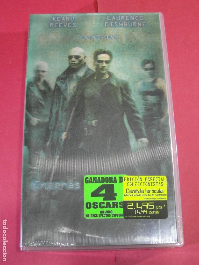 Cine: CINTA DE VIDEO VHS - MATRIX KEANU REEVES - CARATULA LENTICULAR OJOJO NUEVA SIN ABRIR PRECINTO