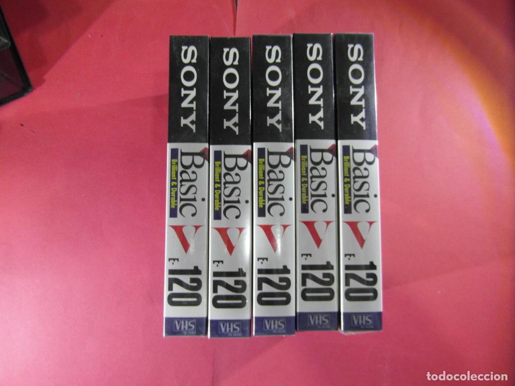 Cine: CINTA DE VIDEO VHS - LOTE 5 CINTAS NUEVAS SIN DESPRECINTAR SONY 120