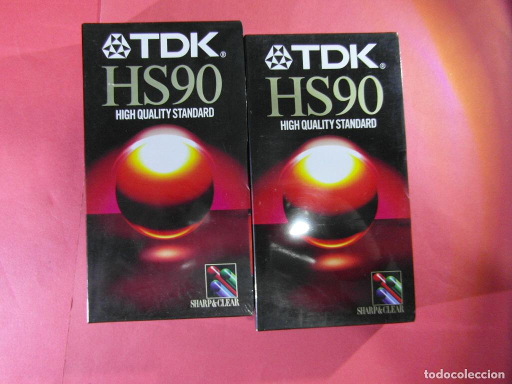 Cine: CINTA DE VIDEO VHS - LOTE 2 CINTAS NUEVAS SIN DESPRECINTAR TDK HS90