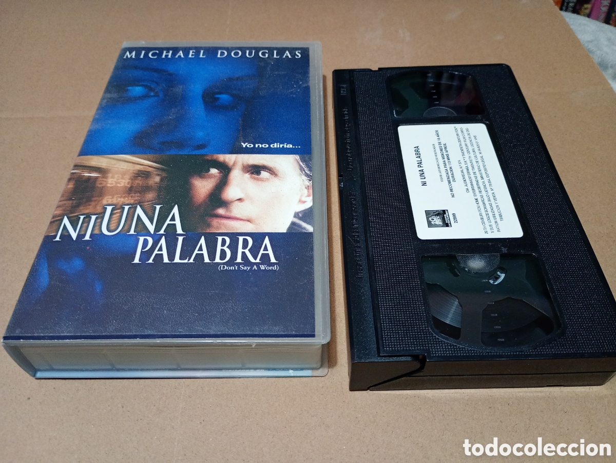 Cine: Ni una palabra vhs Michael Douglas