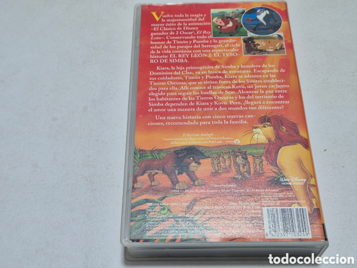 Cine: Vhs Disney El Rey Leon 2 - Foto 2