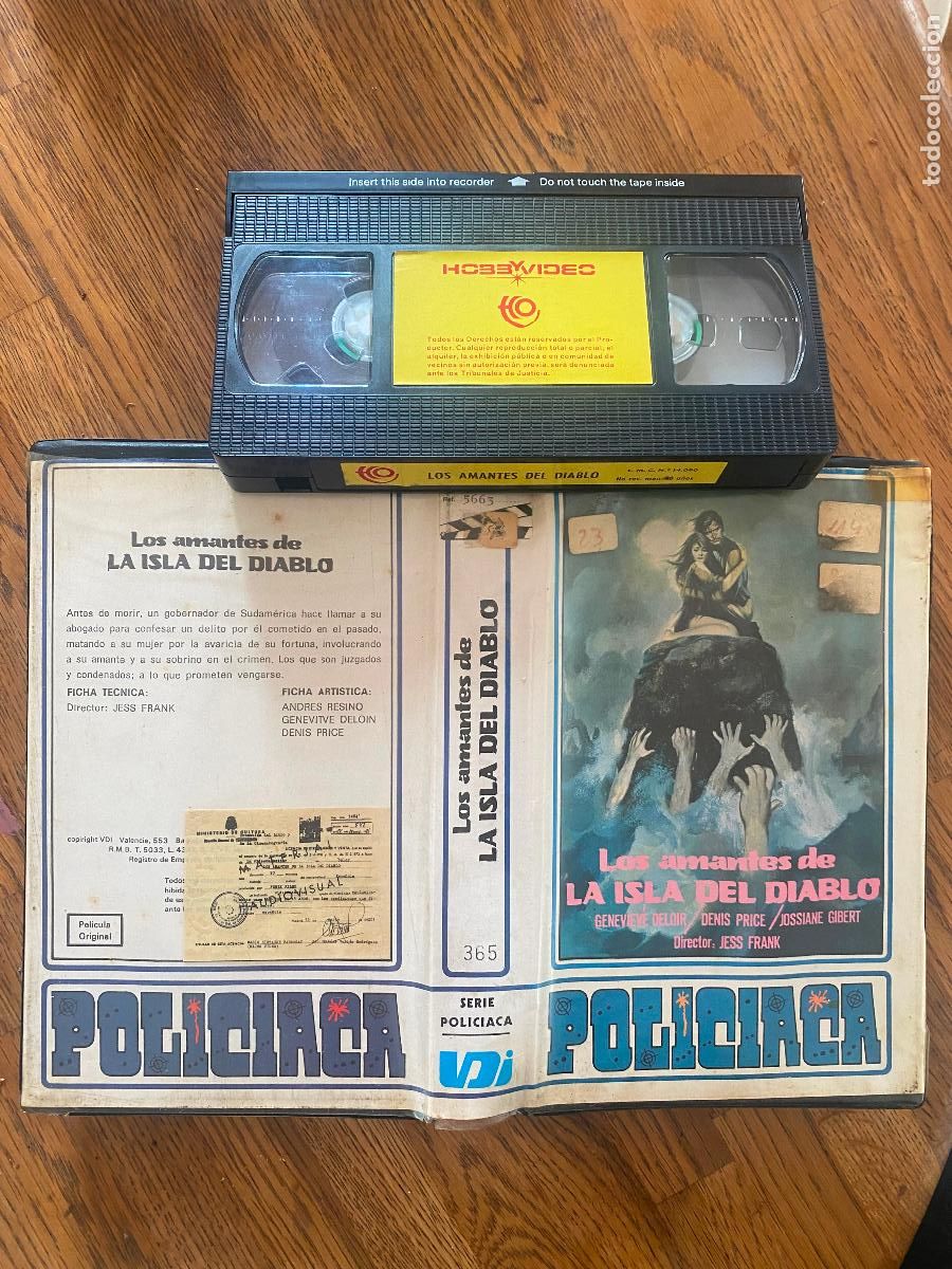 Cine: LOS AMANTES DE LA ISLA DEL DIABLO - JESUS / JESS FRANCO - VHS - MUY DIF&Iacute;CIL