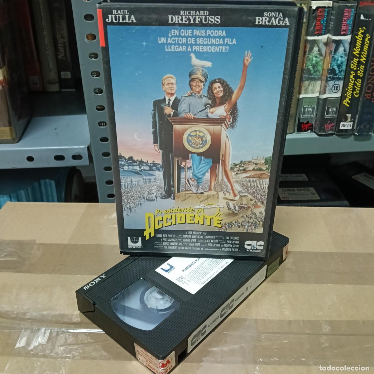 Cin&eacute;ma: PRESIDENTE POR ACCIDENTE - PAUL MAZURSKY - RAUL JULIA , SONIA BRAGA - CIC 1989
