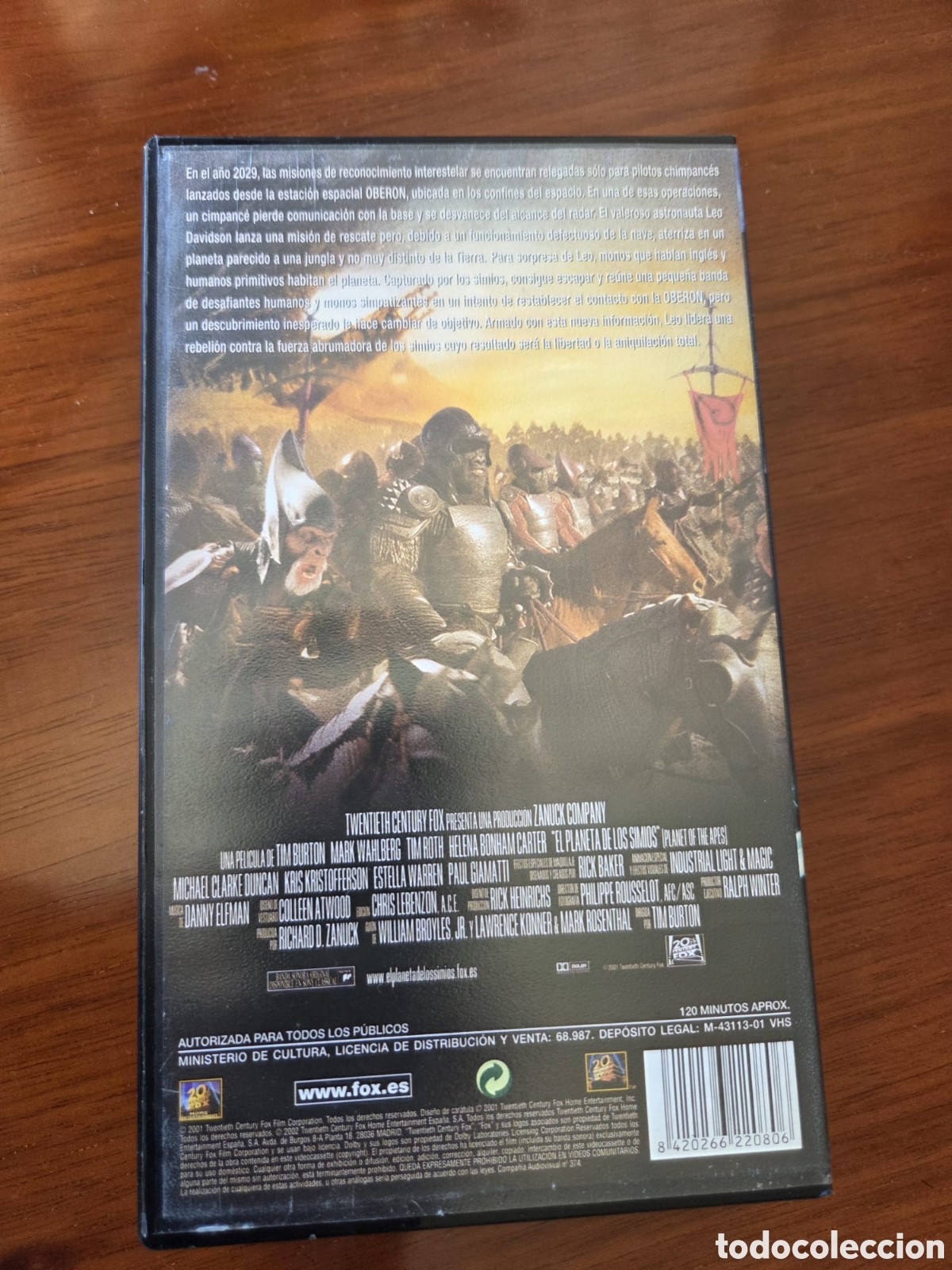 Cine: VHS El Planeta de Los Simios - Foto 2