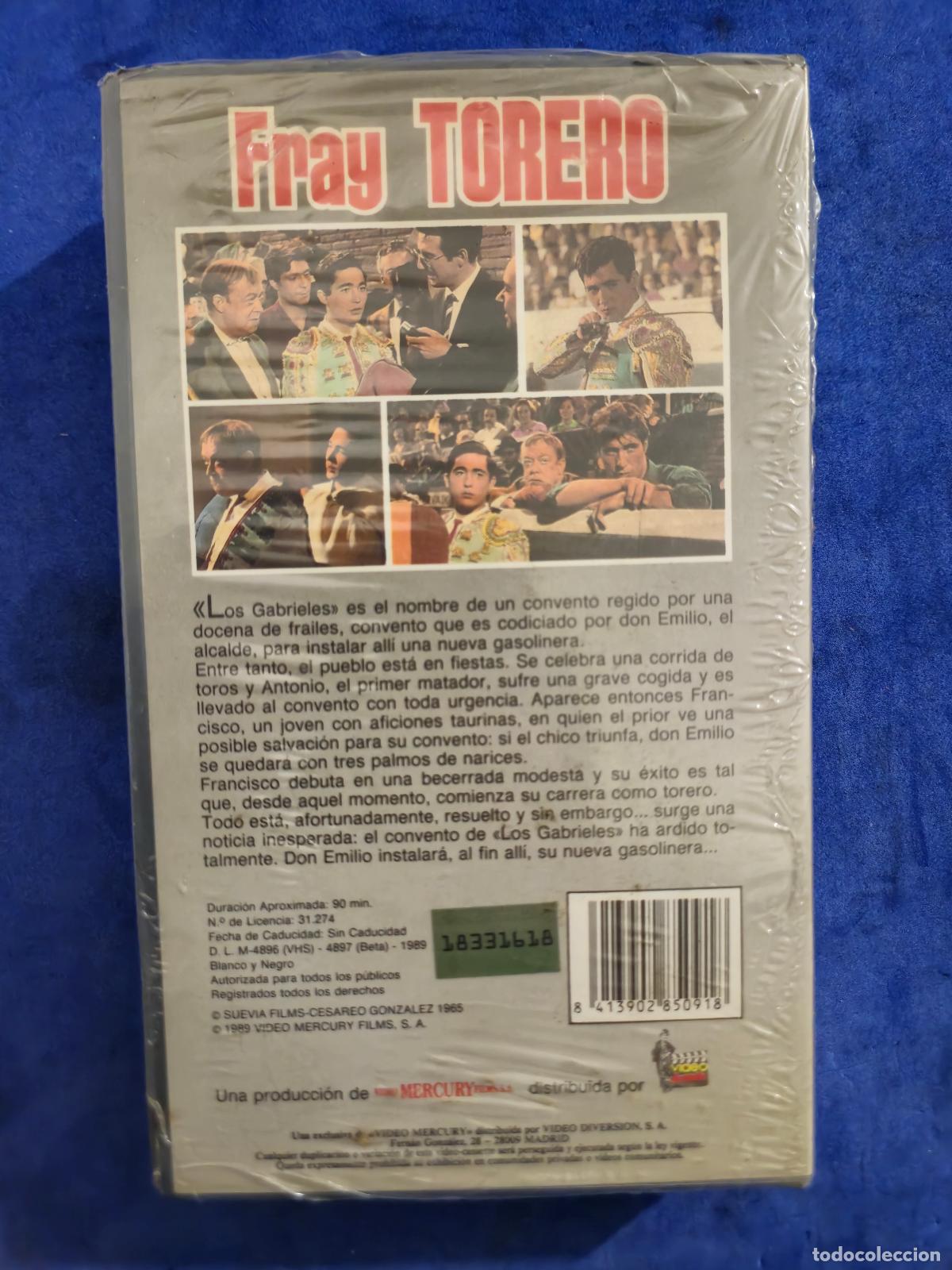 Cine: FRAY TORERO VHS (SS5) - Foto 2