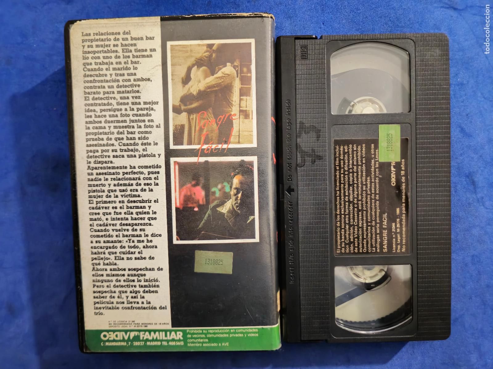 Cine: SANGRE F&Aacute;CIL VHS (SS5) - Foto 2