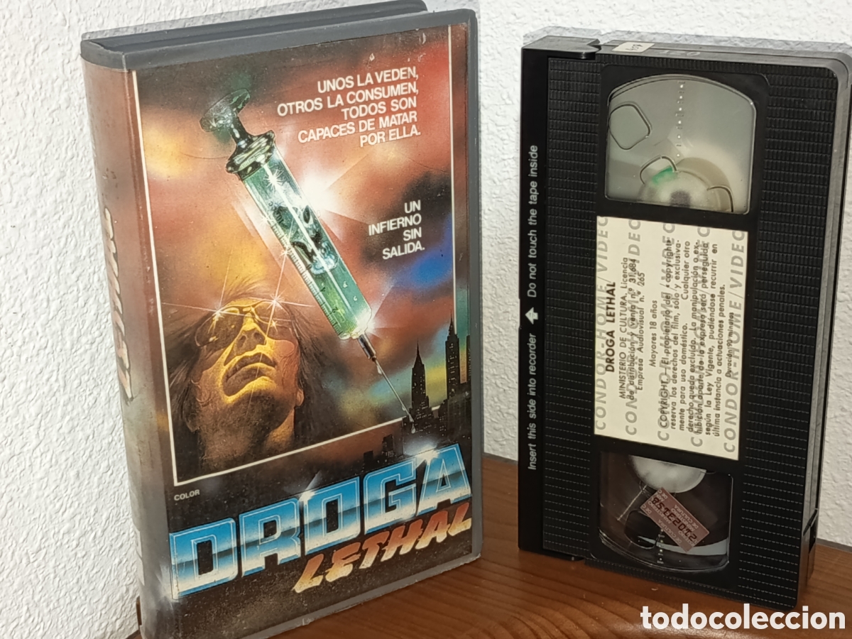 Cine: Droga lethal. Pel&iacute;cula en v&iacute;deo VHS - Foto 1