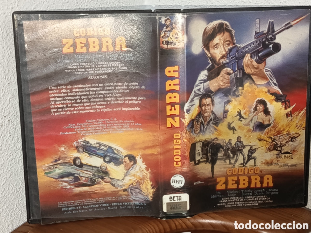 Cine: C&oacute;digo zebra. Pel&iacute;cula en v&iacute;deo VHS - Foto 2