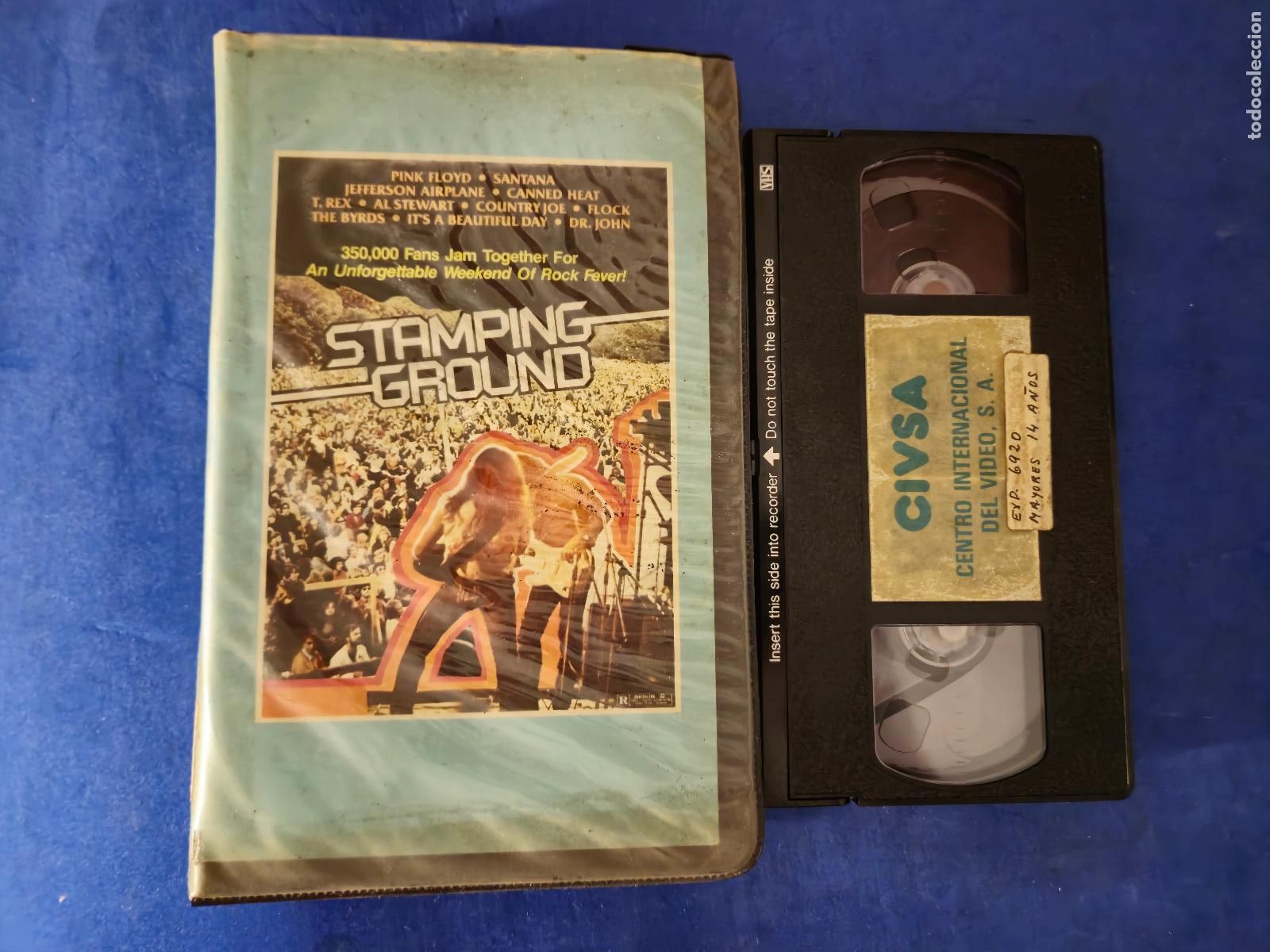 Cinema: STAMPING GROUND VHS (CSY1) - LIVE R&Oacute;TERDAM 1970 - Santana, Pink Floyd, Jefferson Airplane