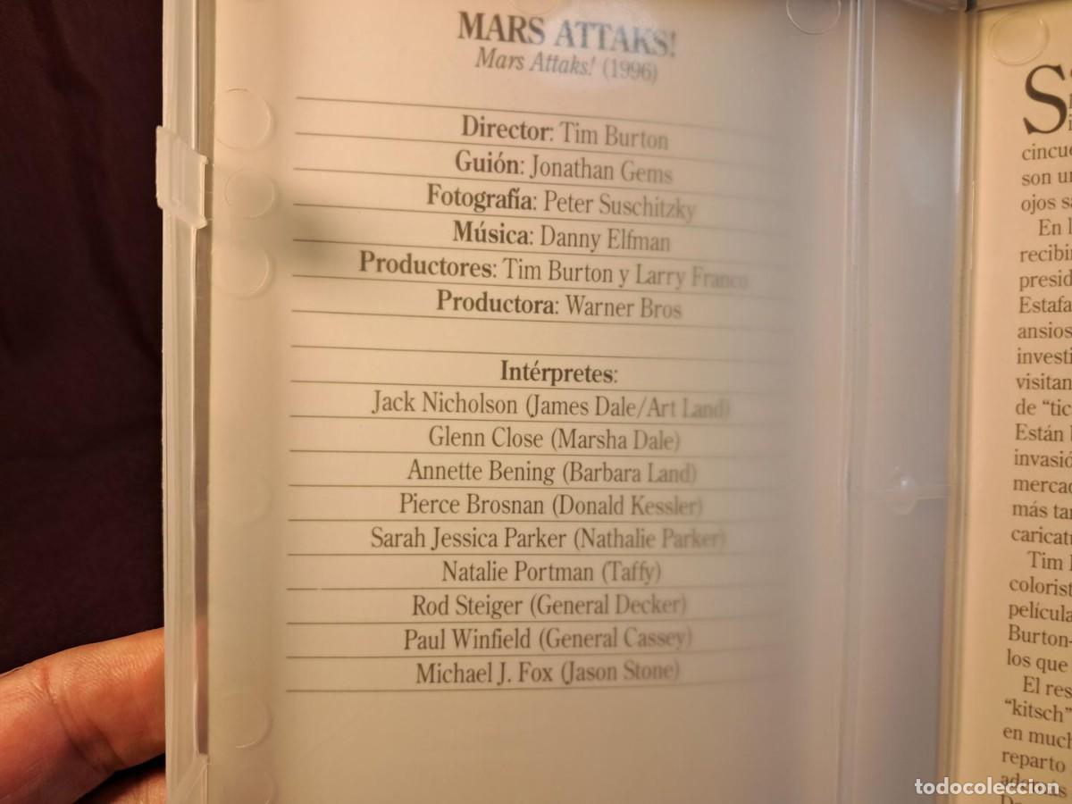 Cine: PELICULA - VHS &ndash; MARS ATTACKS (Mars Attacks!,1996),Tim Burton - Foto 4