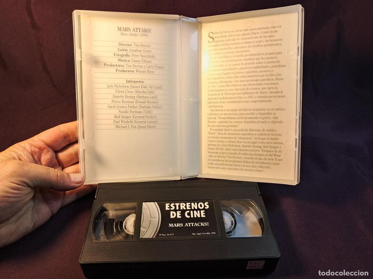 Cine: PELICULA - VHS &ndash; MARS ATTACKS (Mars Attacks!,1996),Tim Burton - Foto 6